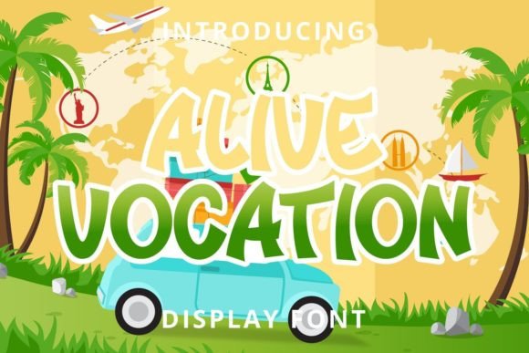 Alive Vocation: A Friendly Display Font for Small Business Branding