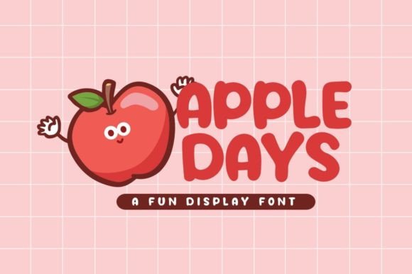 Apple Days: A Playful Display Font for Handmade Creators