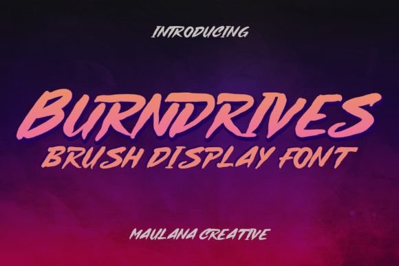 Burndrives: A Bold Handwritten Display Font for Scroll-Stopping Campaigns