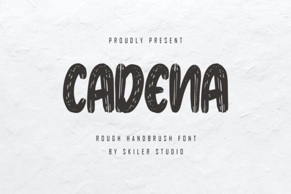 Cadena: A Textured Display Font for Bold Digital Identity