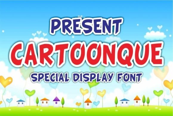 Cartoonque: A Playful Display Font for Editorial Charm