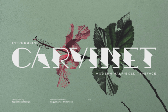 Carvinet: A Display Font That Cuts Through the Feed