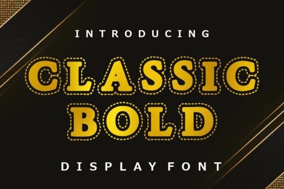 Classic Bold Font: A Retro Display Typeface That Elevates Your Brand