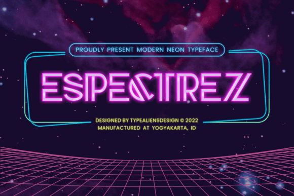 Espectrez: A Display Font That Makes Your Headlines Glow