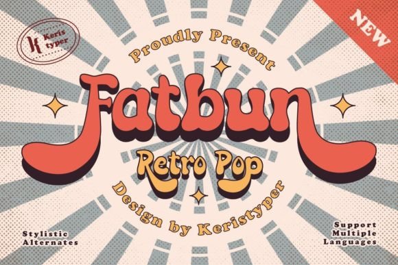 Fatbun: A Playful, Grounded Display Typeface for Thoughtful Design