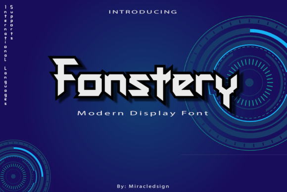 Fonstery: A Futuristic Display Font That Elevates Real Branding