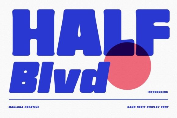 Half Blvd: A Craft-Friendly Display Font with Industrial Charm