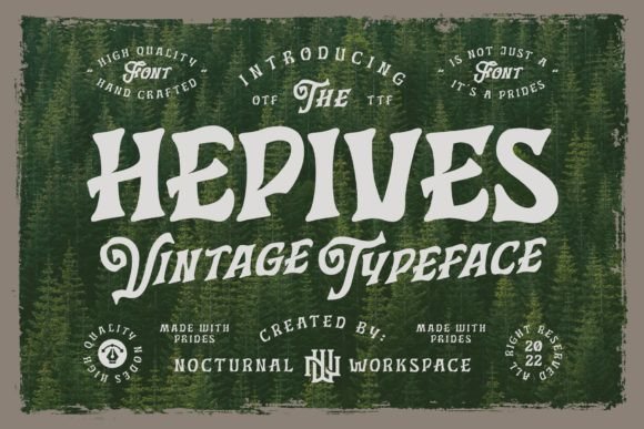 Hepives: A Display Font That Commands Attention
