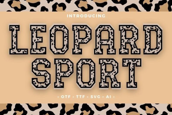 Leopard Sport: A Bold, Playful Display Font for Handmade Creators