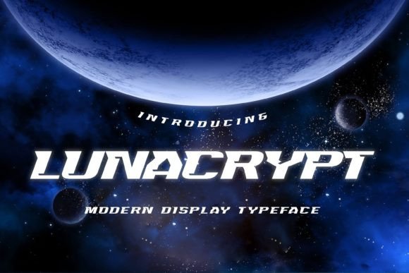 Lunacrypt: A Natural, Modern Display Font for Handmade Creators