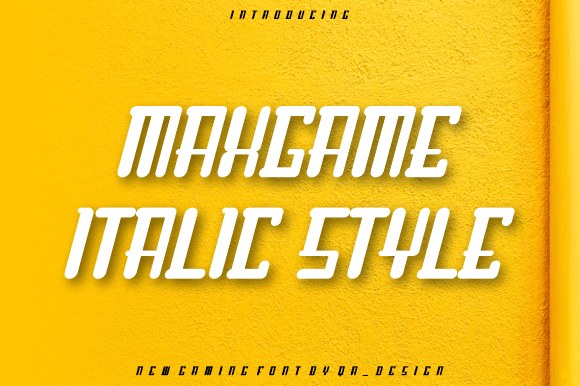 Maxgame Italic: A Bold Display Font That Lands Like a Logo