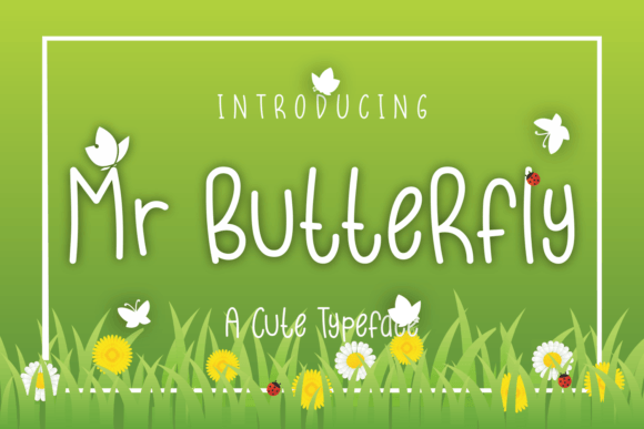 Mr Butterfly: A Feminine Display Typeface for Digital Elegance