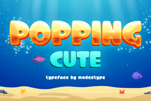 Popping Cute: A Playful Display Font That Pops With Personality