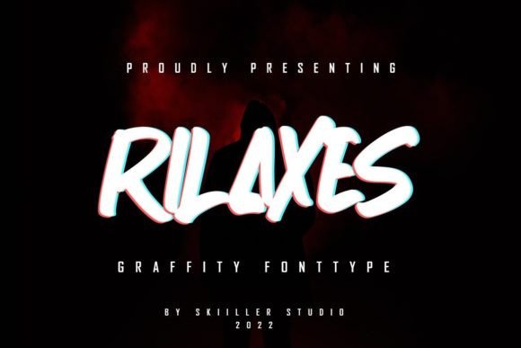 Rilaxes: A Playful Graffiti Display Font for Fun Branding Projects