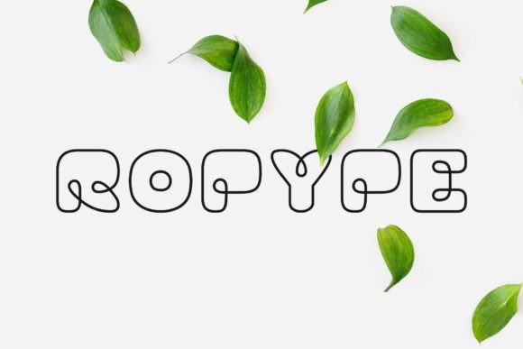 Ropype Font: A Nature-Inspired Display Typeface for Digital Design