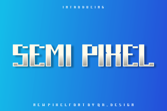 Semi Pixel: A Bold Display Font for Editorial Impact
