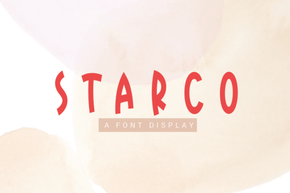 Starco: A Sweet Display Font for Warm Digital Brands