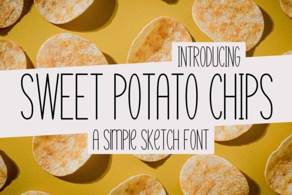 Sweet Potato Chips Font: A Craft-Friendly Display Typeface