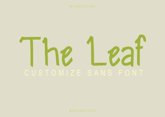 The Leaf Display Font for Digital Branding